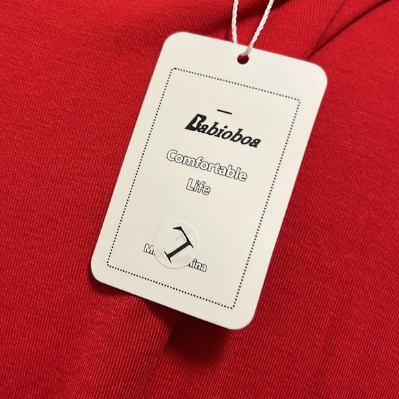 NWT oversized Red cotton tank - Picture 4 of 5